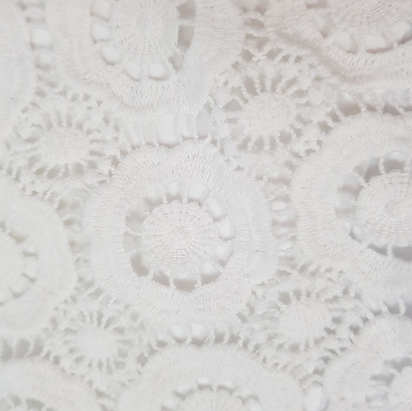 kendall & kylie Cropped Floral Halter Tie Up Top- Crochet Detail Y2K 90s - Picture 5 of 10